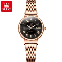 OLEVS 9997 Women's Watch - Black & RoseGold